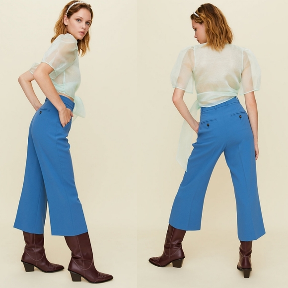 NWT Aritzia Little Moon high rise crop trousers - Picture 9 of 10